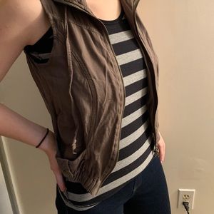 Army Green Vest with pockets